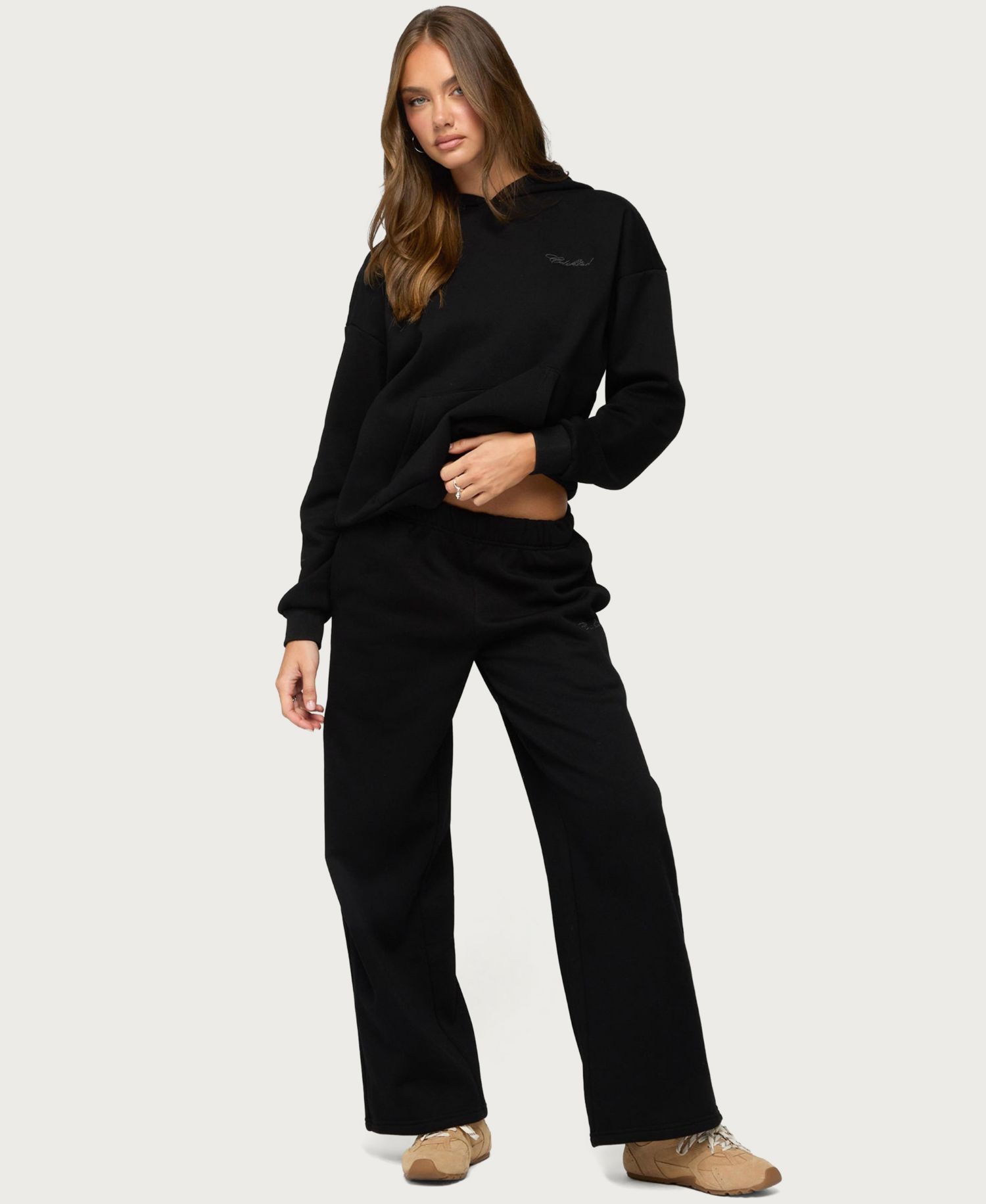 Women's Basic Girl Wide Leg Sweatpants