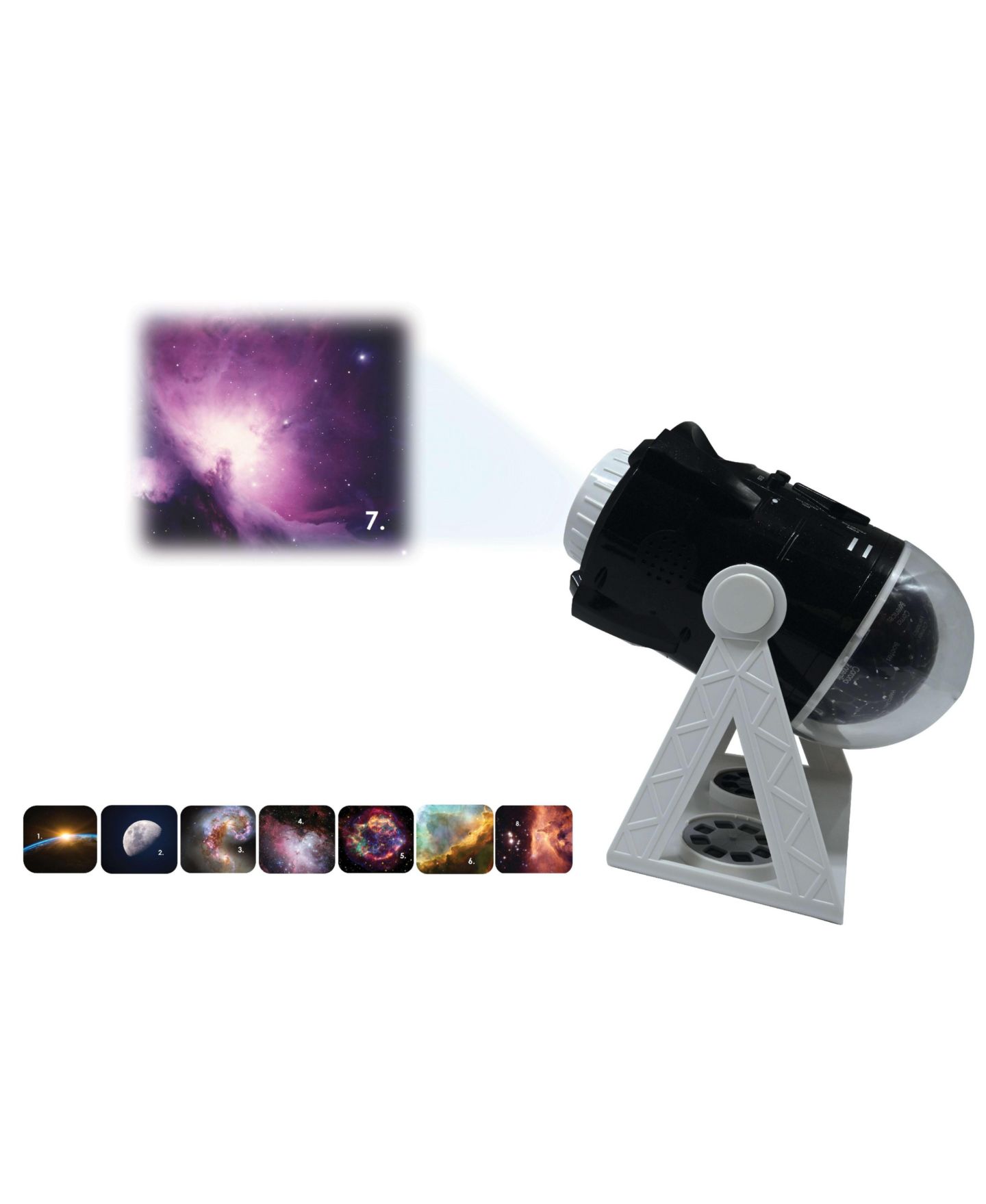 Детские игрушки Lexibook Constellations and Images Planetarium Projector 360-Degree Motorised, 2-Piece Set, от 8 лет, цвет: Чёрный — фото 3