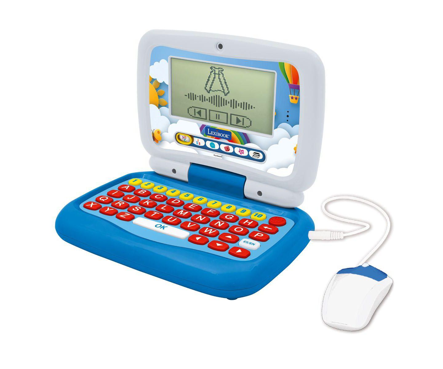 Детская игрушка Lexibook Power Junior Bilingual Educational Laptop with 40 Activities and Syllabic Reading Method, Ages 3+, цвет: Синий — фото 1