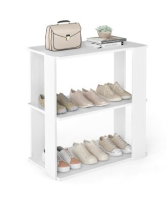 3 Tier Shoe Rack Modern Shoe Organizer with Stackable Design