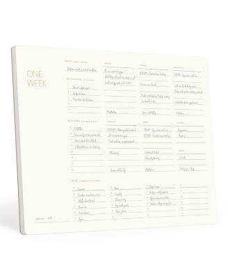 Undated Daily Planning Notepad With Gold Foil Structured Sections Tear Off Sheets