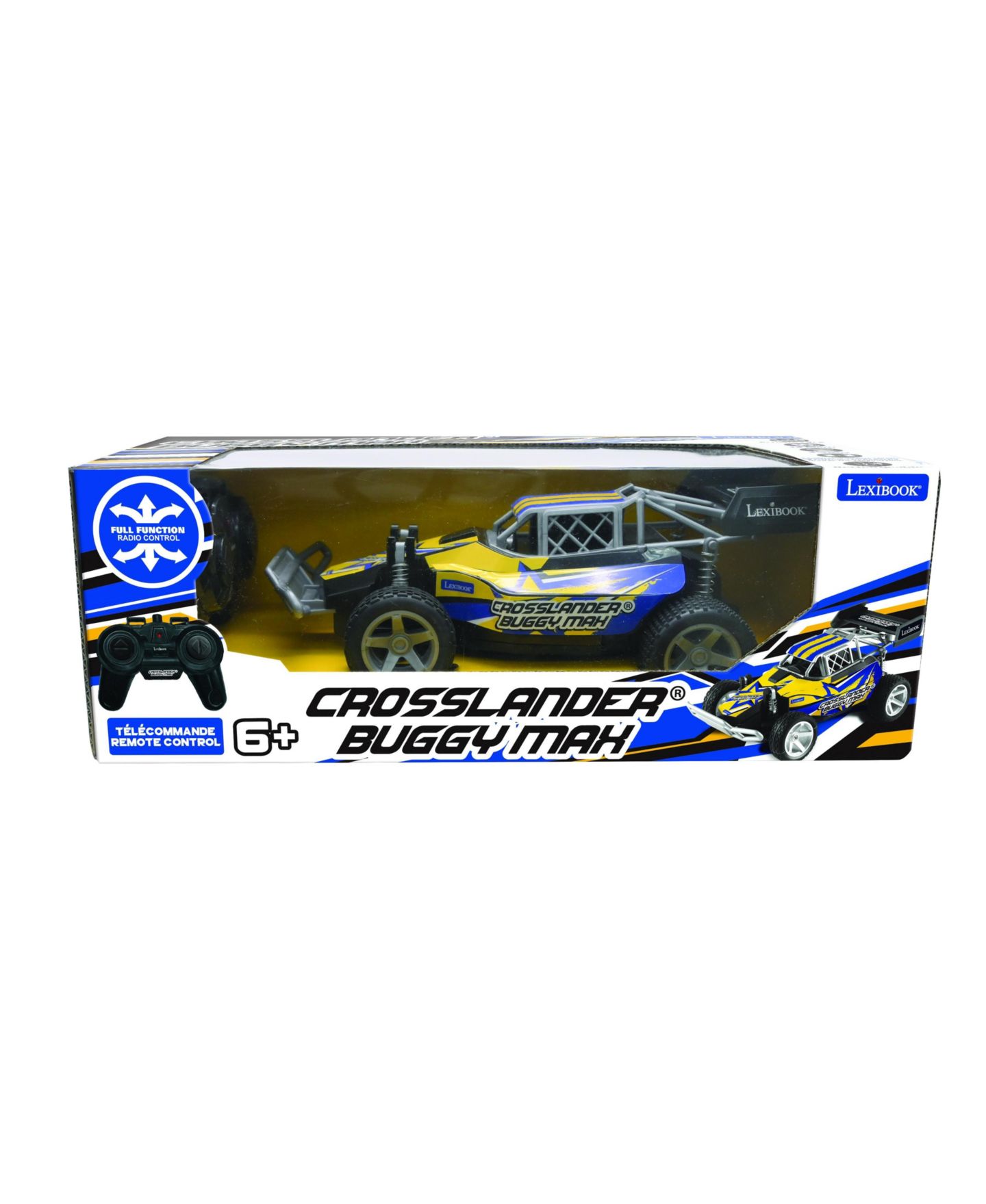 Детская игрушка Lexibook 1:18 Scale Crosslander Buggy Max Off-Road 2.4GHz Wireless-Remote Radio-Controlled Buggy, цвет: Жёлтый — фото 4