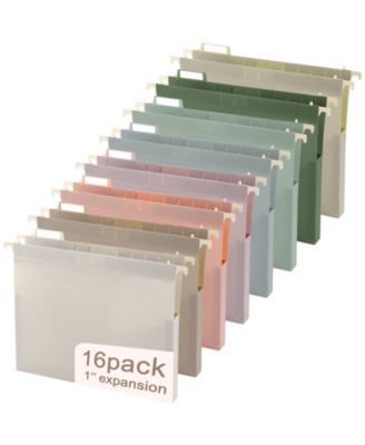 16 Hanging File Folders Letter Size Adjustable Tabs Sturdy Organizer For Office Home