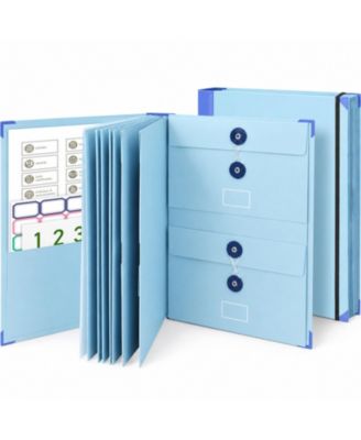 12 Pocket Document Organizer Folder With Category Labels For Personal Family School Estate Planning