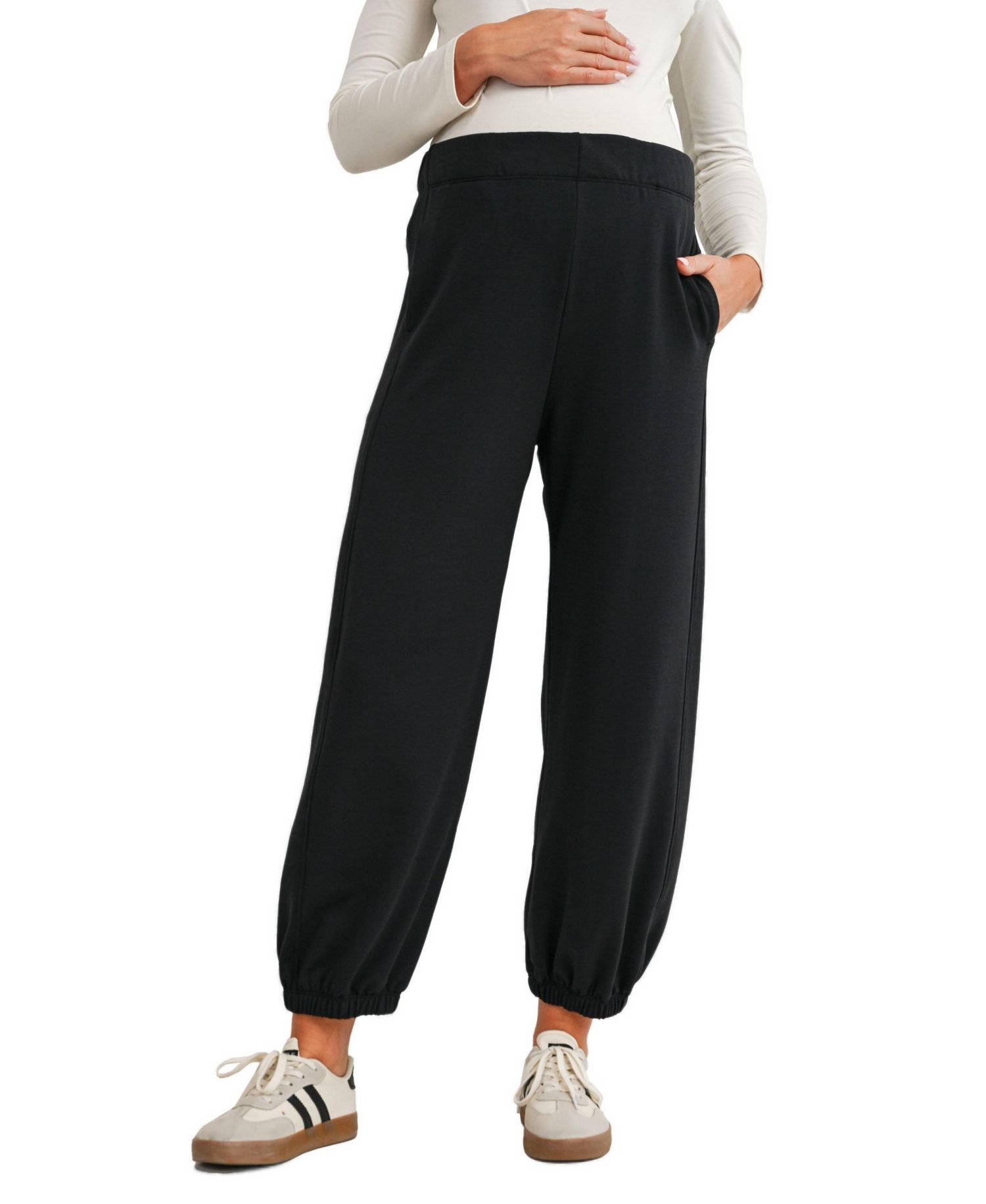 Maternity High-Rise French Terry Jogger Pants