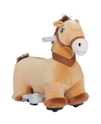 6V Battery-Powered Music Ride-On Pony, 55-lb Capacity, Ages 18-36 Months
