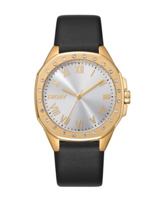 Women's Quartz Evening Leather Strap Watch, 36 mm