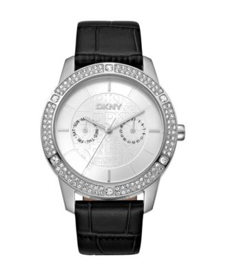 Women's Evening Quartz Leather Strap Watch, 40 mm