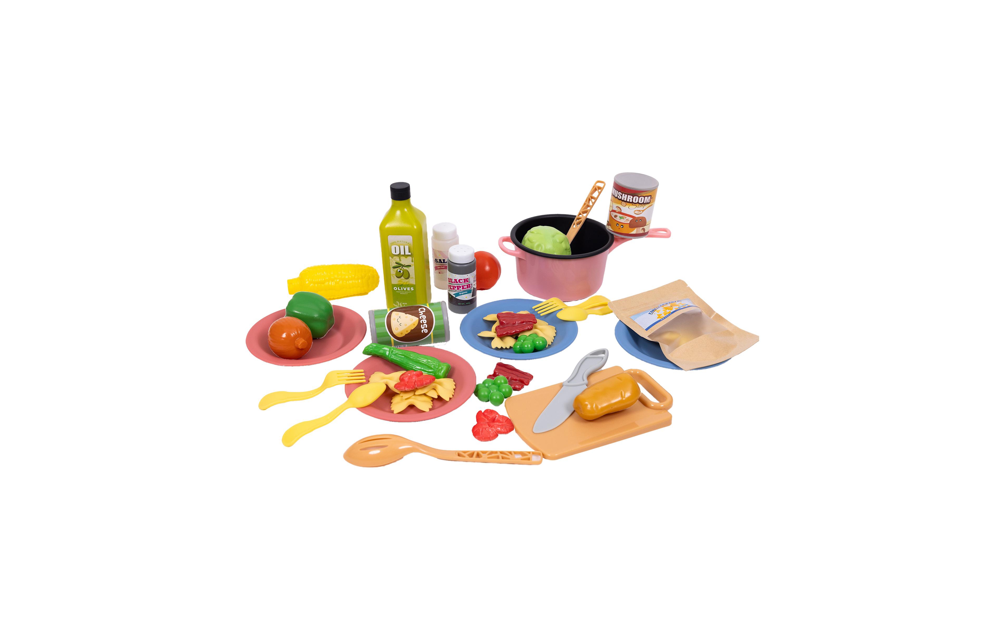NurtureNature Imaginative Minds Italian Farfalle Cooking 44-Piece Playset, Ages 3+
