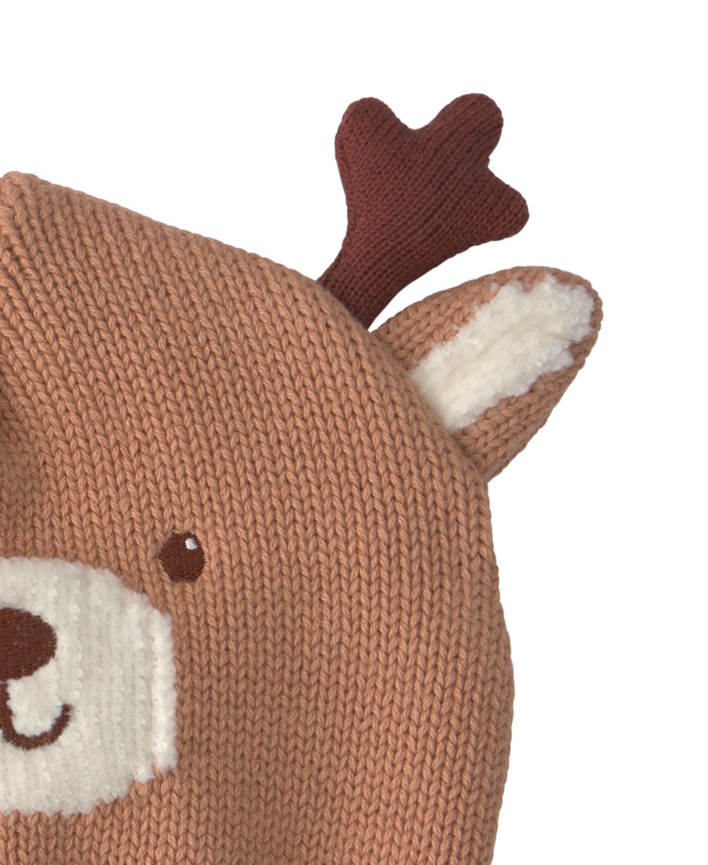 Шапка Carter's Or Reindeer Christmas Knit Hat для малышей, цвет: Коричневый — фото 3