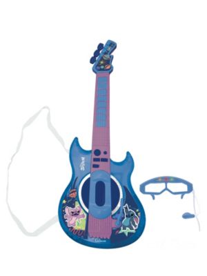 Electronic Guitar with Microphone and Glasses, 2 Game Modes, Light Effects, K260D, 2-Piece Set