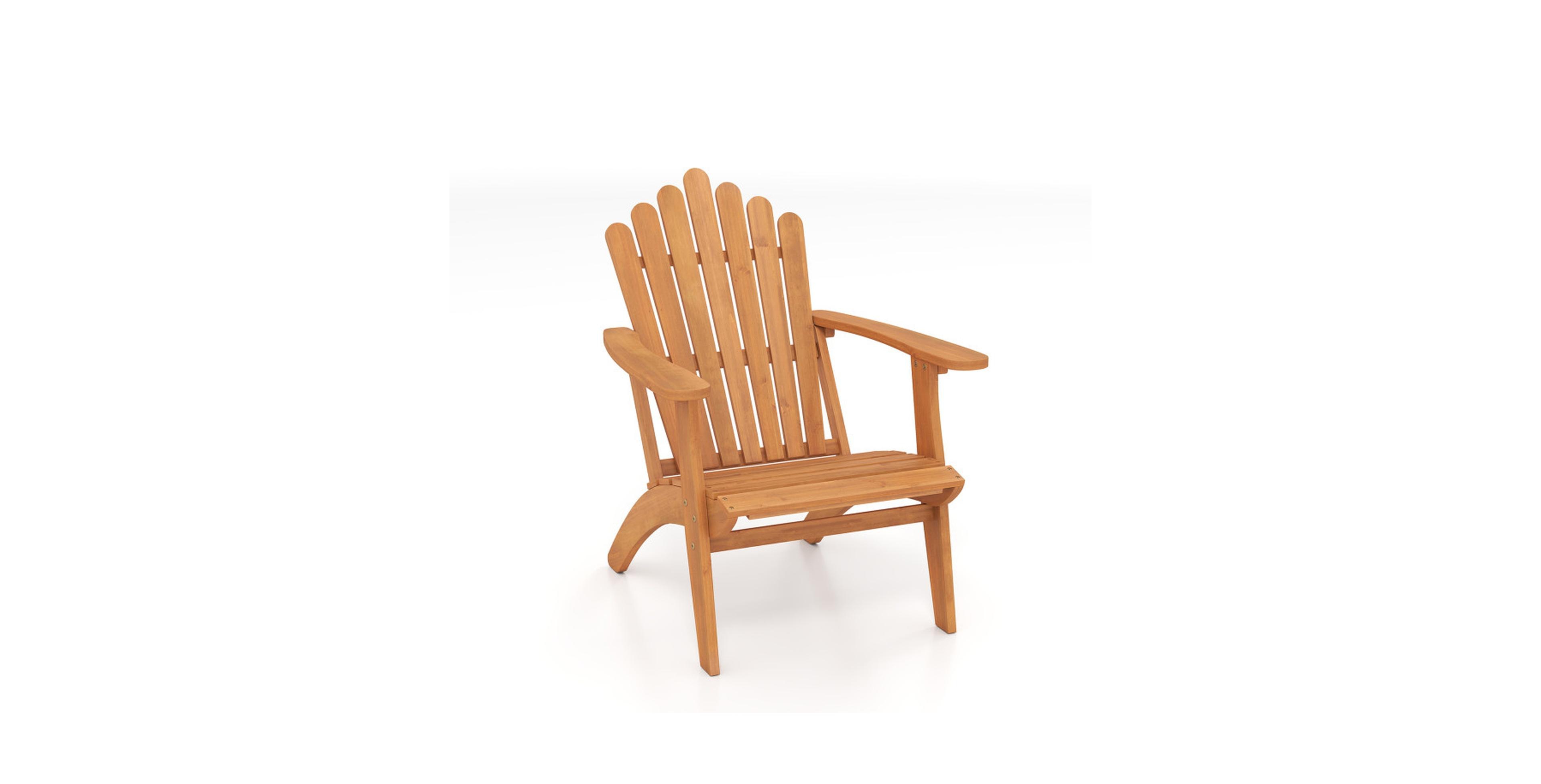Gouun 400-Lb Capacity Solid Acacia Wood Outdoor Patio Chair