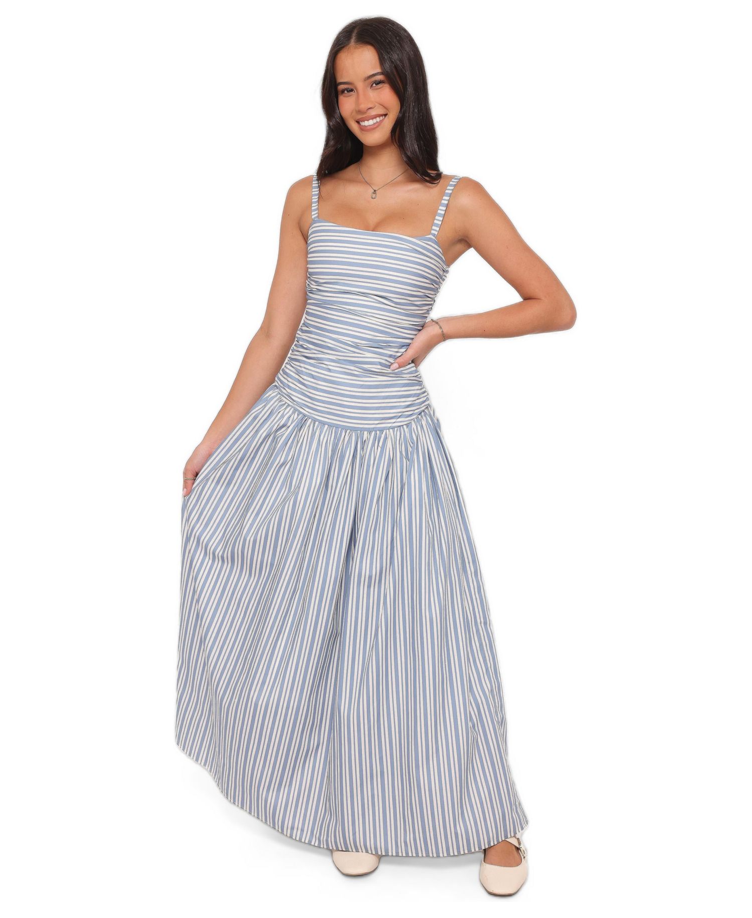 Women's Carlisle Cotton Drop-Waist Maxi Dress
