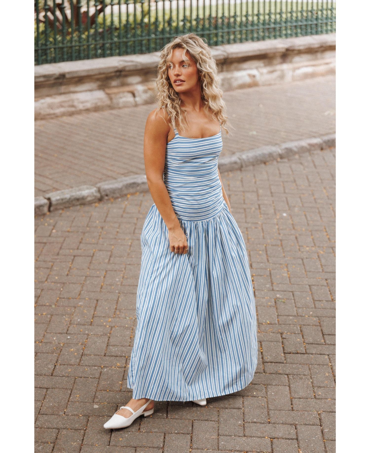Women's Carlisle Cotton Drop-Waist Maxi Dress