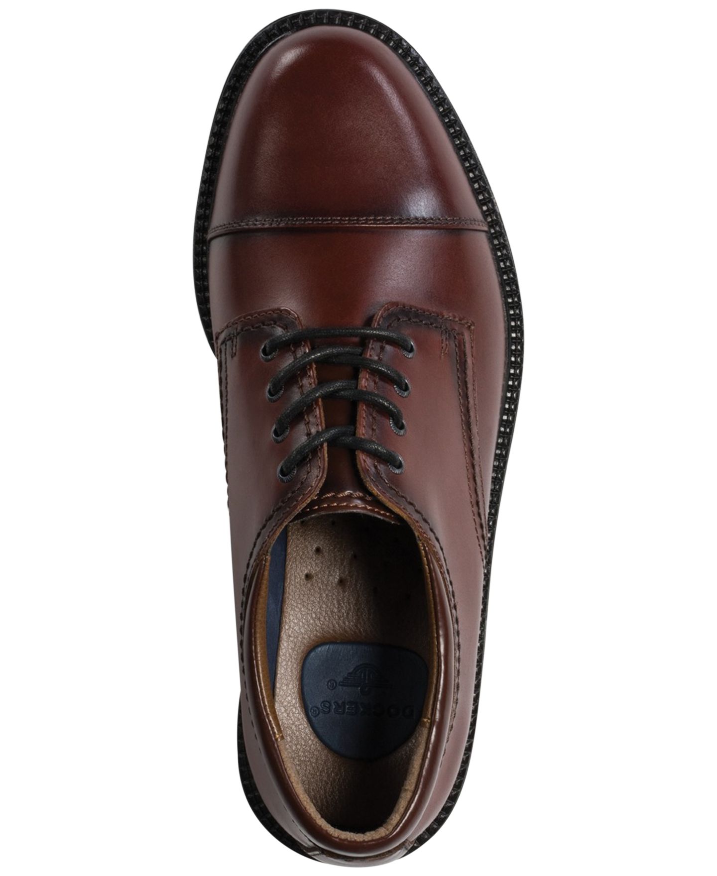 Мужские туфли Dockers Gordon Cap Toe Oxford, цвет: Чёрный — фото 14