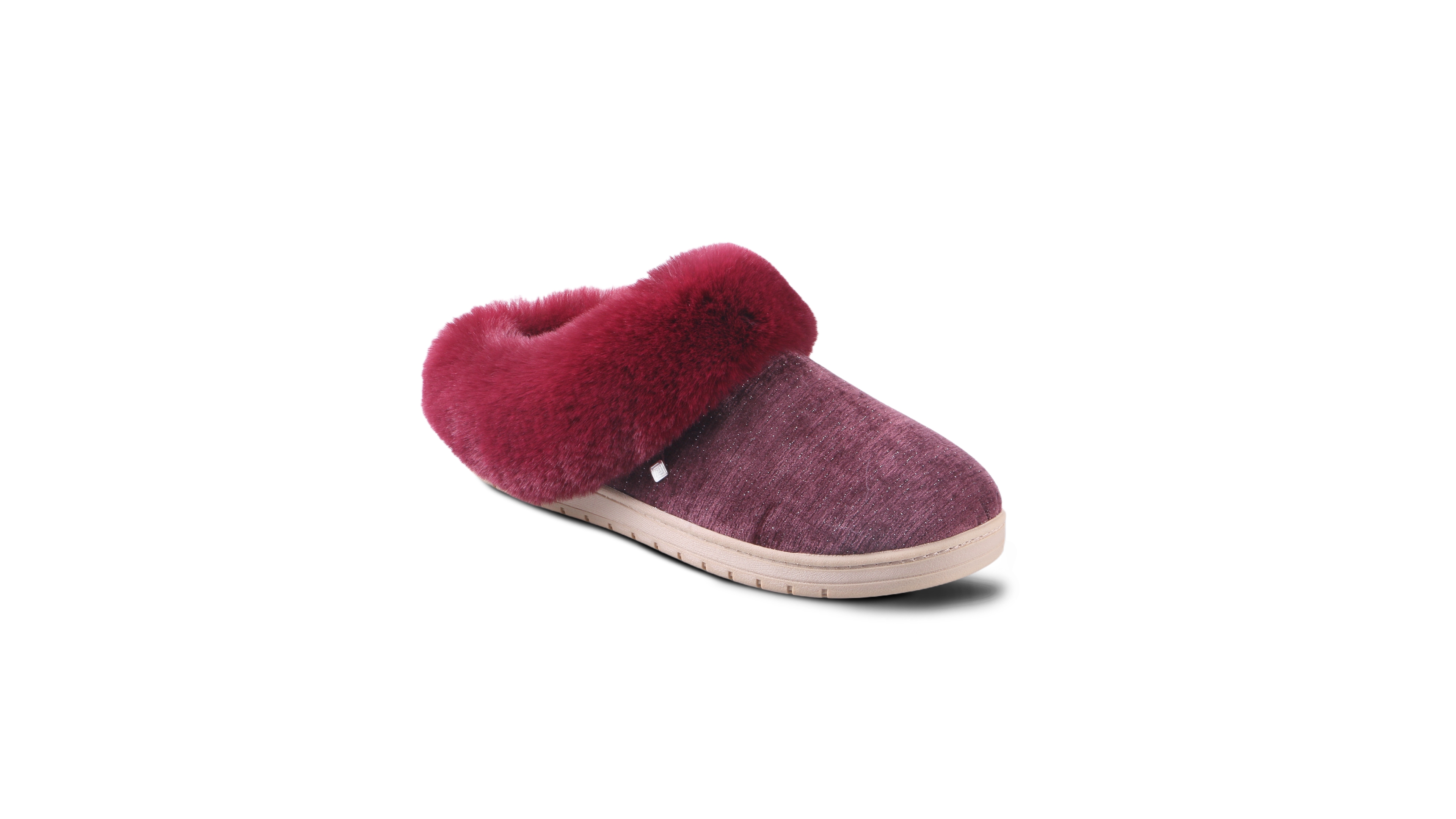 Isotoner Signature Women's Faux Fur Trim Round-Toe Clogs