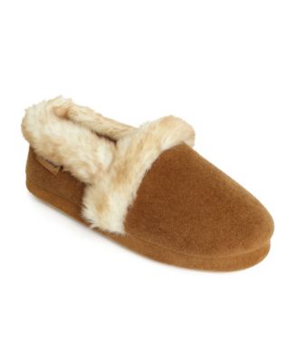 Women's Blake Microsuede Faux-Fur Indoor-Outdoor Clog Slippers