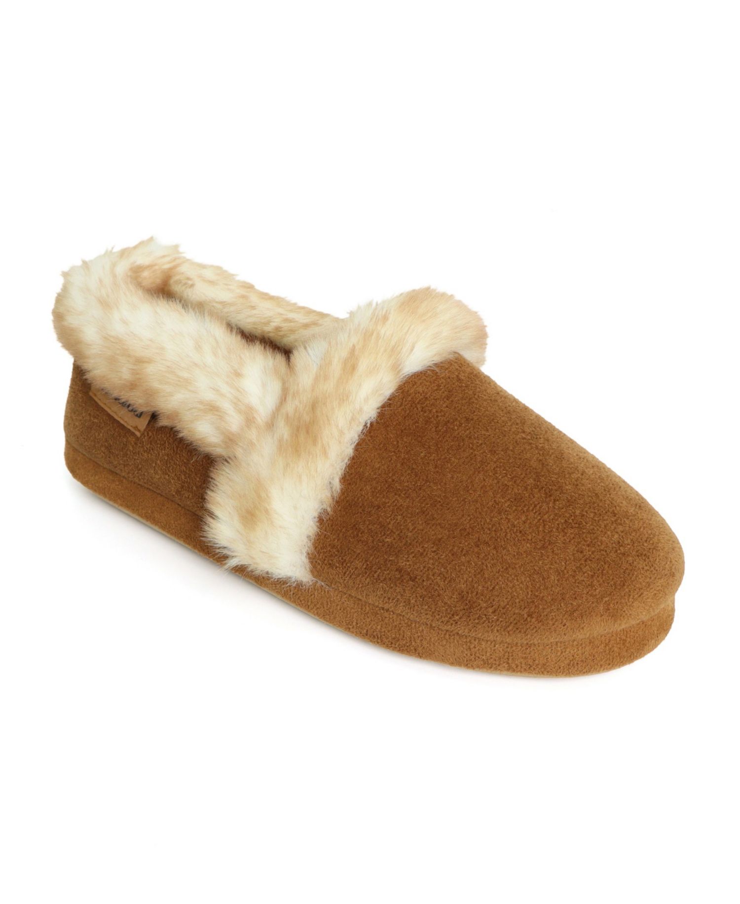 Women's Blake Microsuede Faux-Fur Indoor-Outdoor Clog Slippers