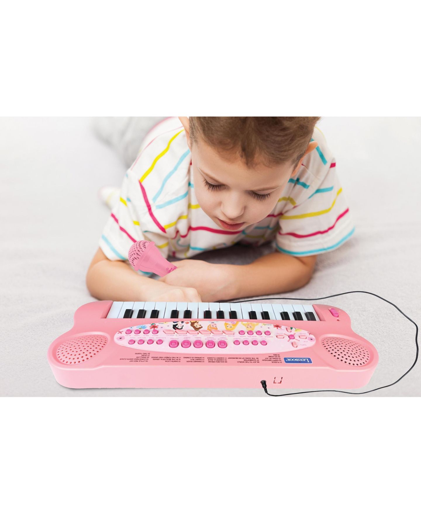Детская игрушка Disney Princess Electronic Keyboard with Microphone, 22 Demonstration Songs, Ages 3+ — фото 3