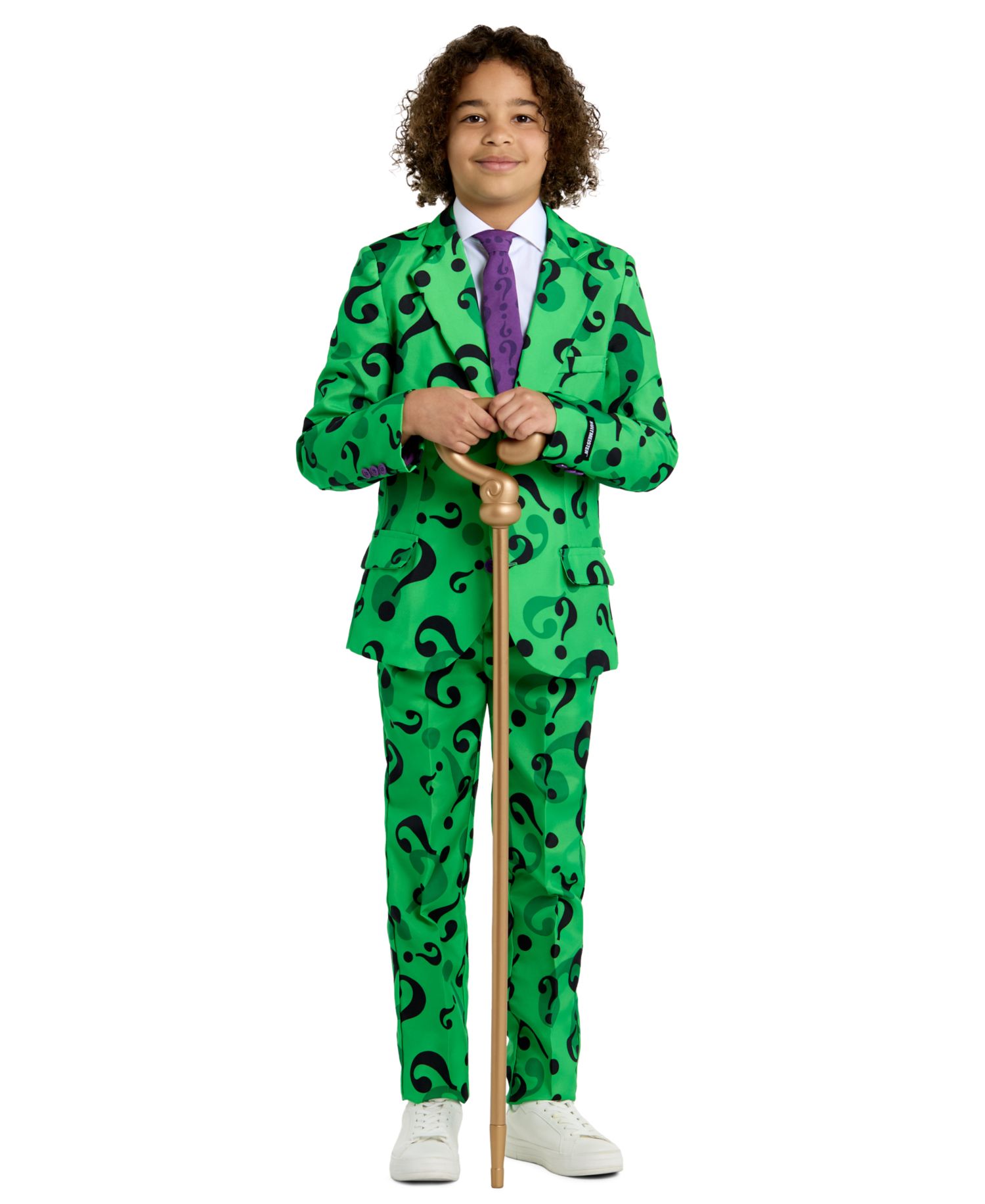 Boys' 8-20 The Riddler Official Long-Sleeve Blazer, Pants and Tie, 3-Piece Set
