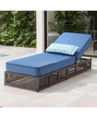 2 Pieces Outdoor Rocking Chair, Wicker Lounge Chair with Adjustment Backrest, PE Rattan Patio Recliner with Adjustable Footrest and Cushions