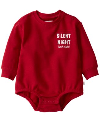 Baby Boys' or Baby Girls' Silent Night Long-Sleeve Bodysuit