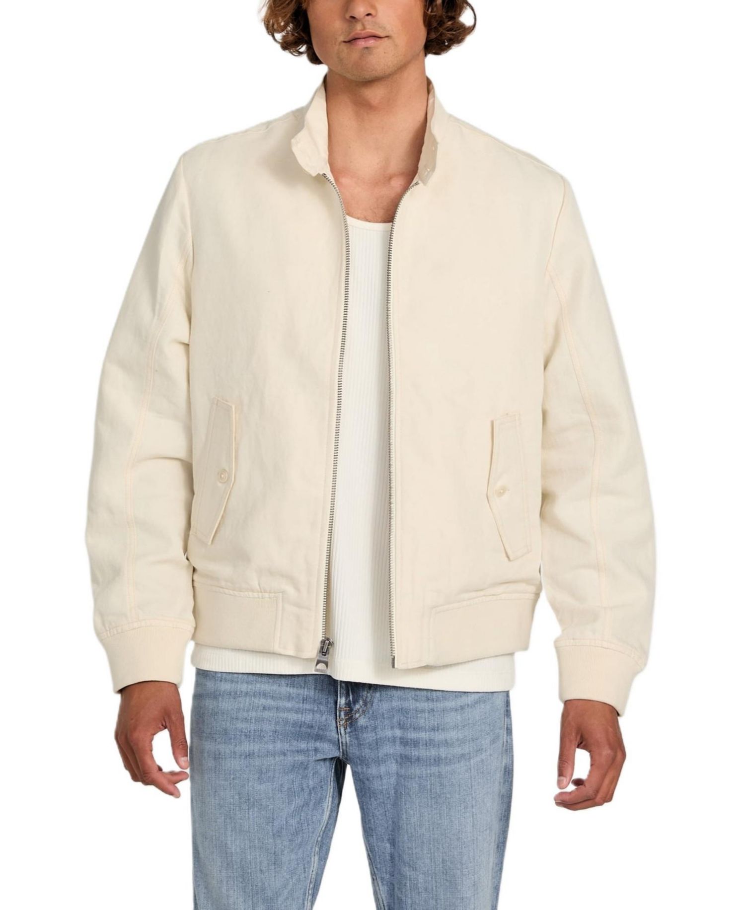 Men's Nolan Linen Harrington Jacket