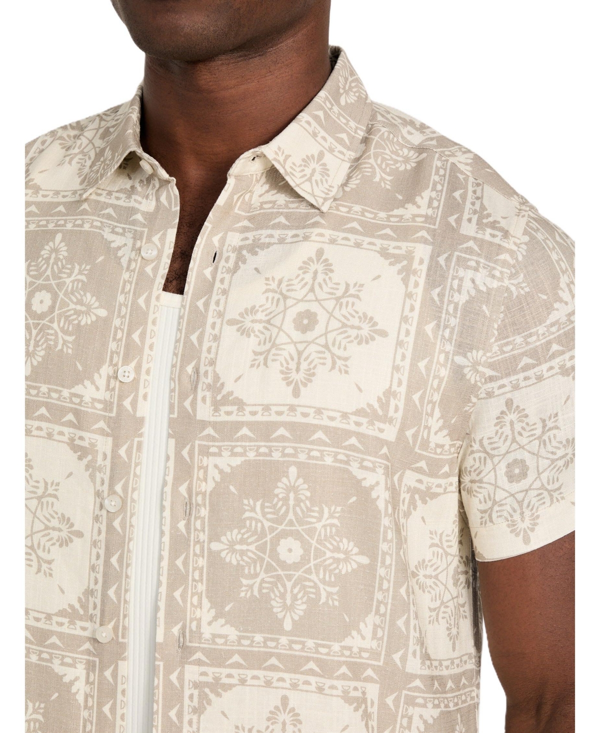 Guess Men's Mosley Tile Print Shirt
