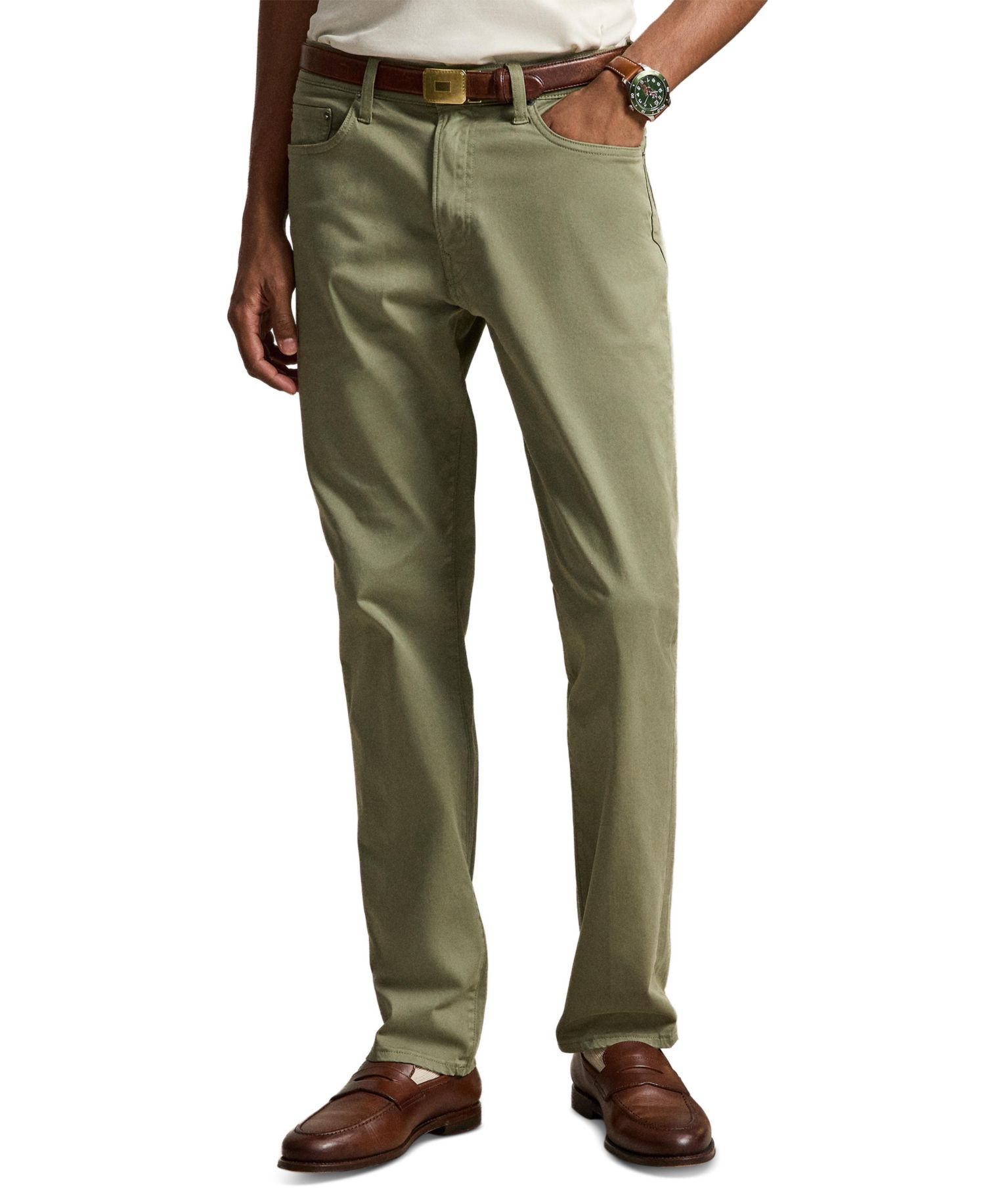 Men's Varick Slim Straight Stretch Sateen Pants