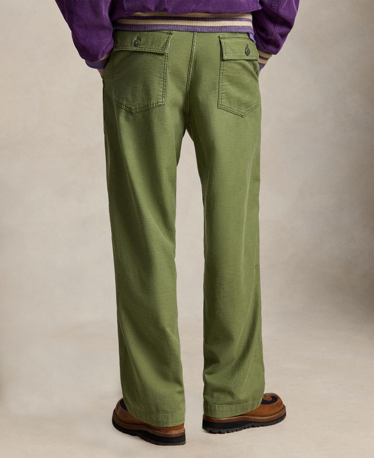 Men's Relaxed Fit Reverse-Sateen Utility Pants