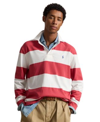Men's The Iconic Striped Classic-Fit Rugby Shirt