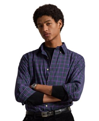 Men's Classic-Fit Plaid Twill Shirt 