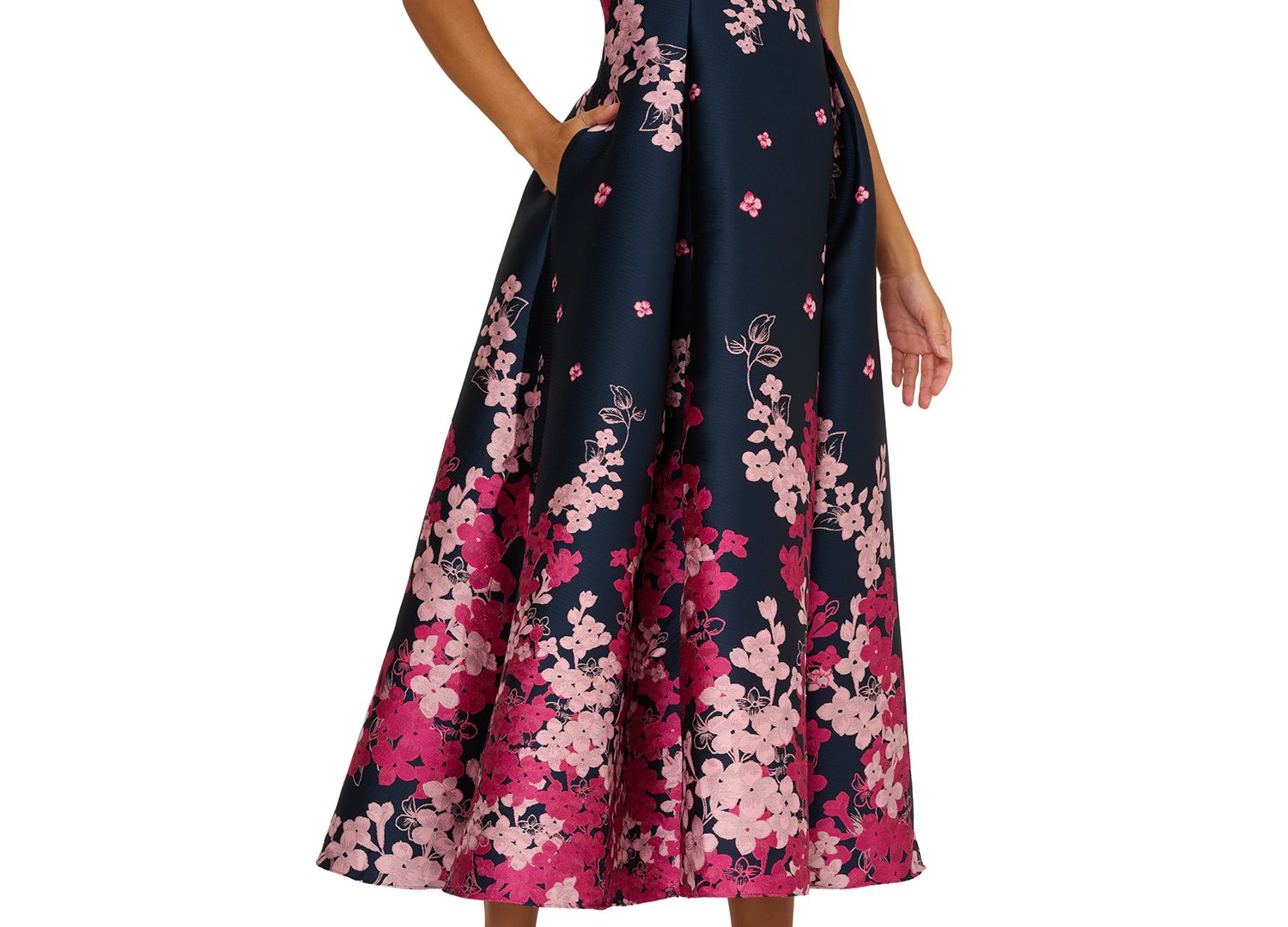 Women's Jacquard Fit & Flare Dress