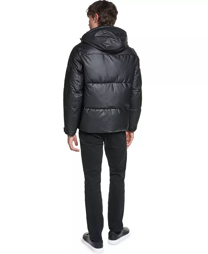 Men's Midweight Hooded Water Resistant Puffer - thumbnail 8