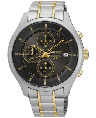 Seiko limited edition men's chronograph special on sale value stainless steel bracelet watch 43mm