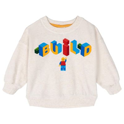 Toddler Boys' 2T-5T Face Grid Graphic Crewneck Cotton-Blend Sweatshirt