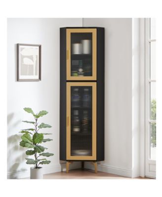 Corner Display Curio Cabinet
