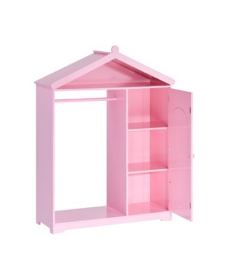 Kids Dress-Up Storage Armoire with Mirror