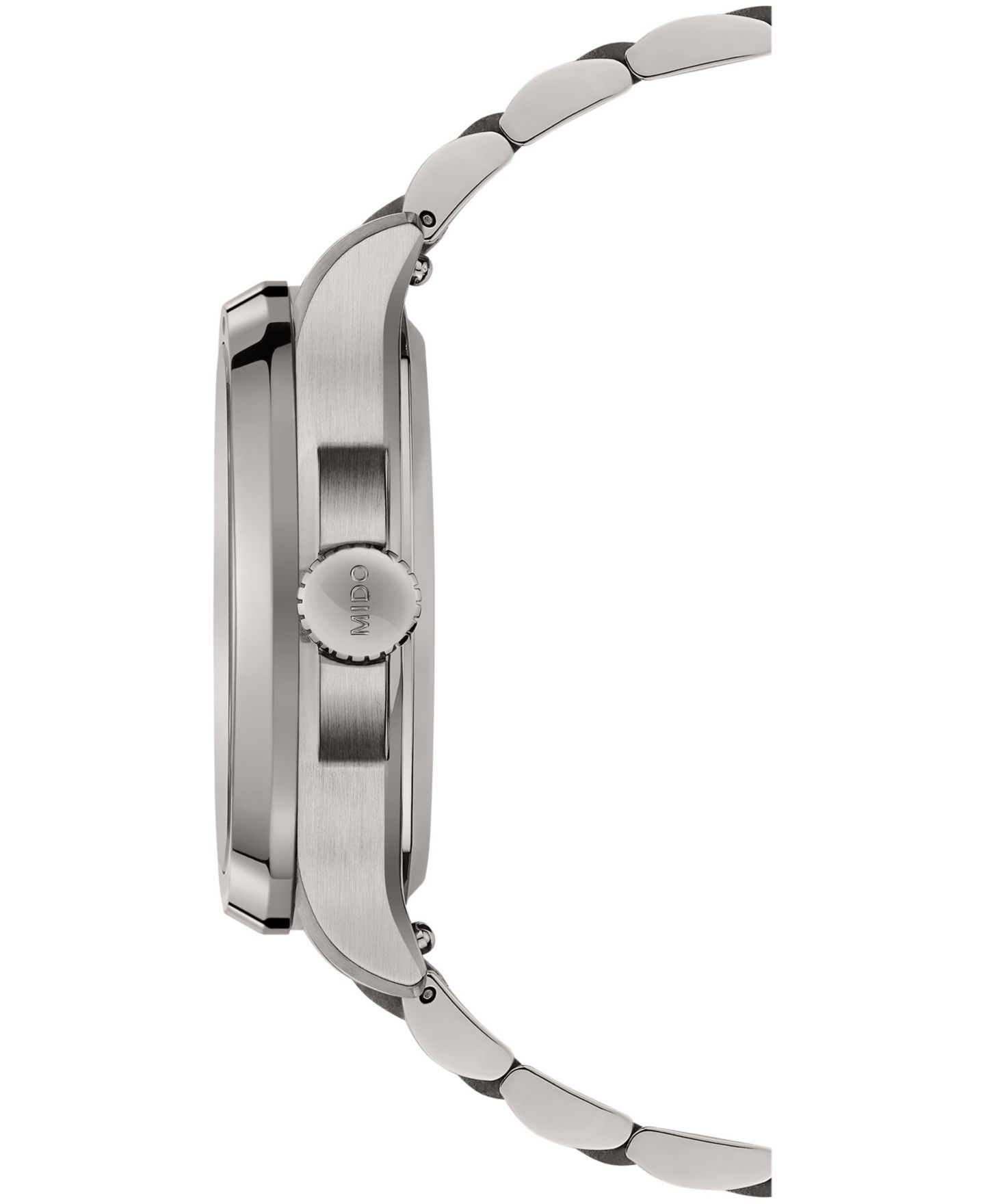 Мужские часы Mido Swiss Automatic Multifort Big Date Silver-Tone Titanium Bracelet Watch 40mm — фото 2