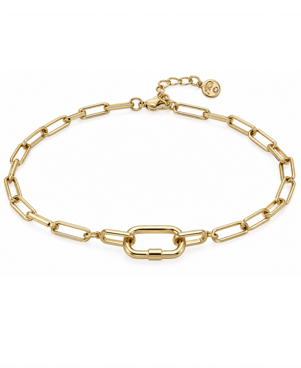 And Now This Women's Clip Chain Anklet - Gold Plated