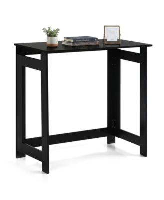 Folding Console Table, Entryway Table with Foldable Legs, Behind Couch Sofa Table