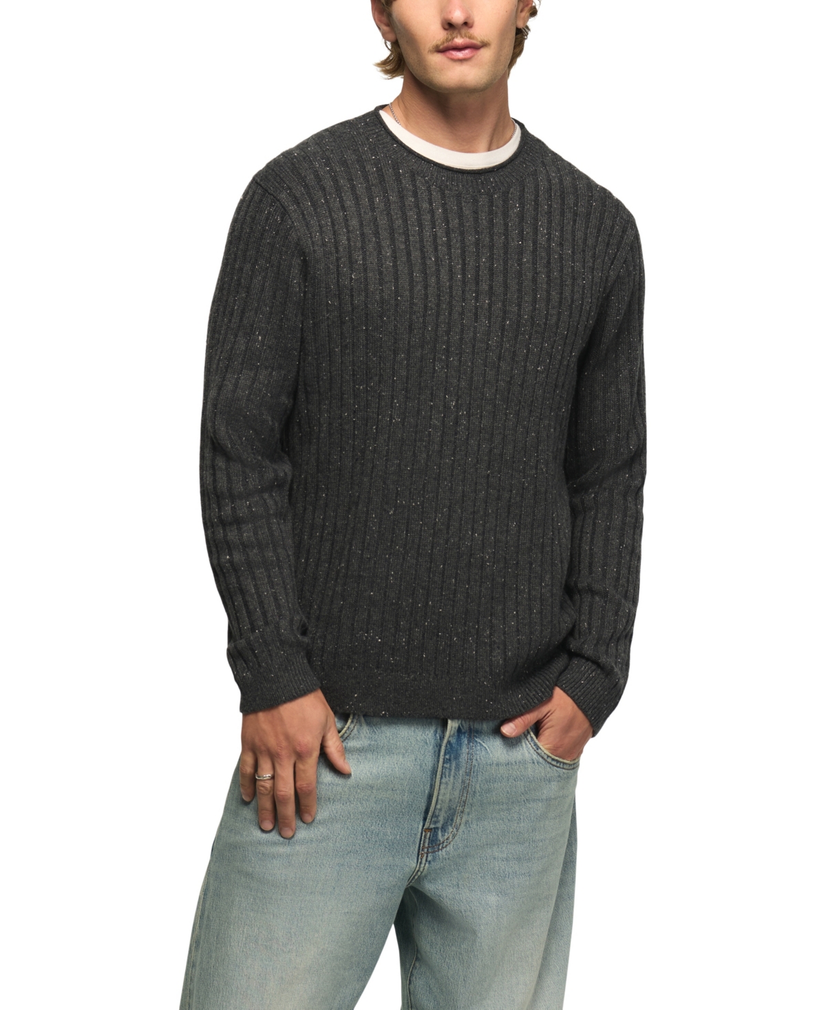 Lucky Brand Men's Donegal Crewneck Regular-Fit Sweater