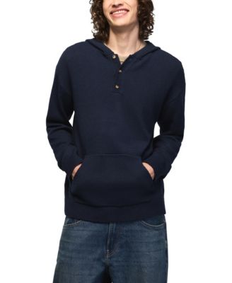 Men's Donegal Hooded Kangaroo-Pocket Sweater