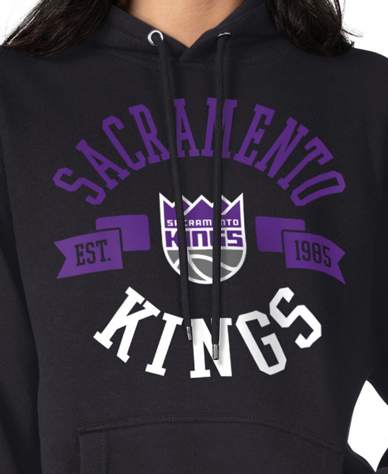Women's Black Sacramento Kings City Pullover Hoodie