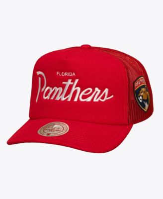 Men's Red Florida Panthers Head Coach Trucker Adjustable Hat