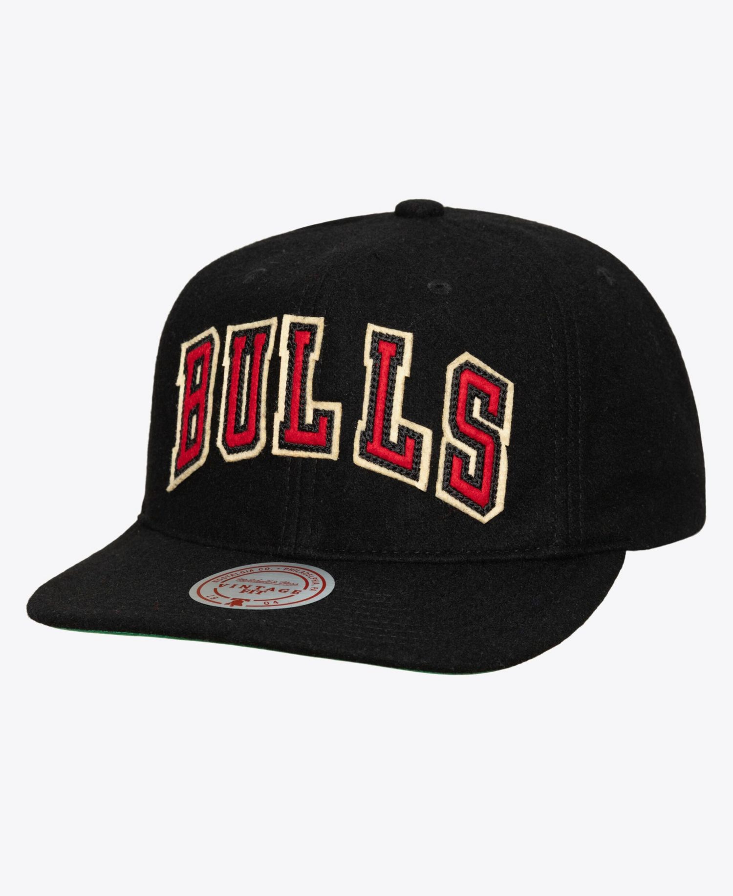 Men's Black Chicago Bulls Hardwood Classics Retro Roots Vintage Adjustable Hat