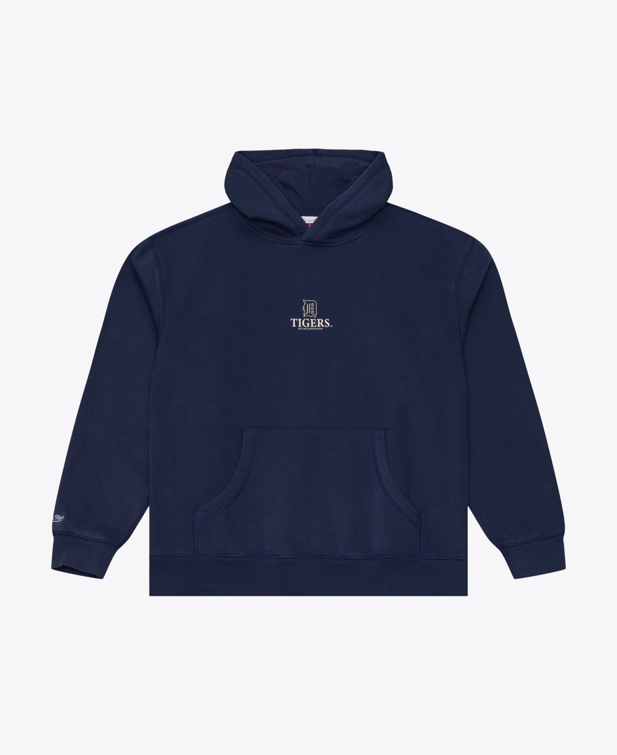 Mitchell & Ness Men's Detroit Tigers Core Essentials Fleece Kangaroo-Pocket Hoodie