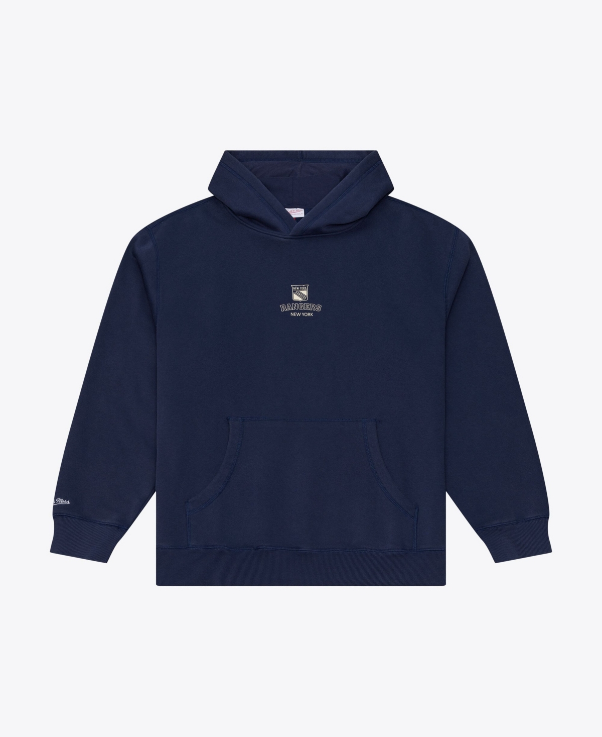 Mitchell & Ness Men's New York Rangers Core Essentials Relaxed-Fit Screen-Printed Hoodie