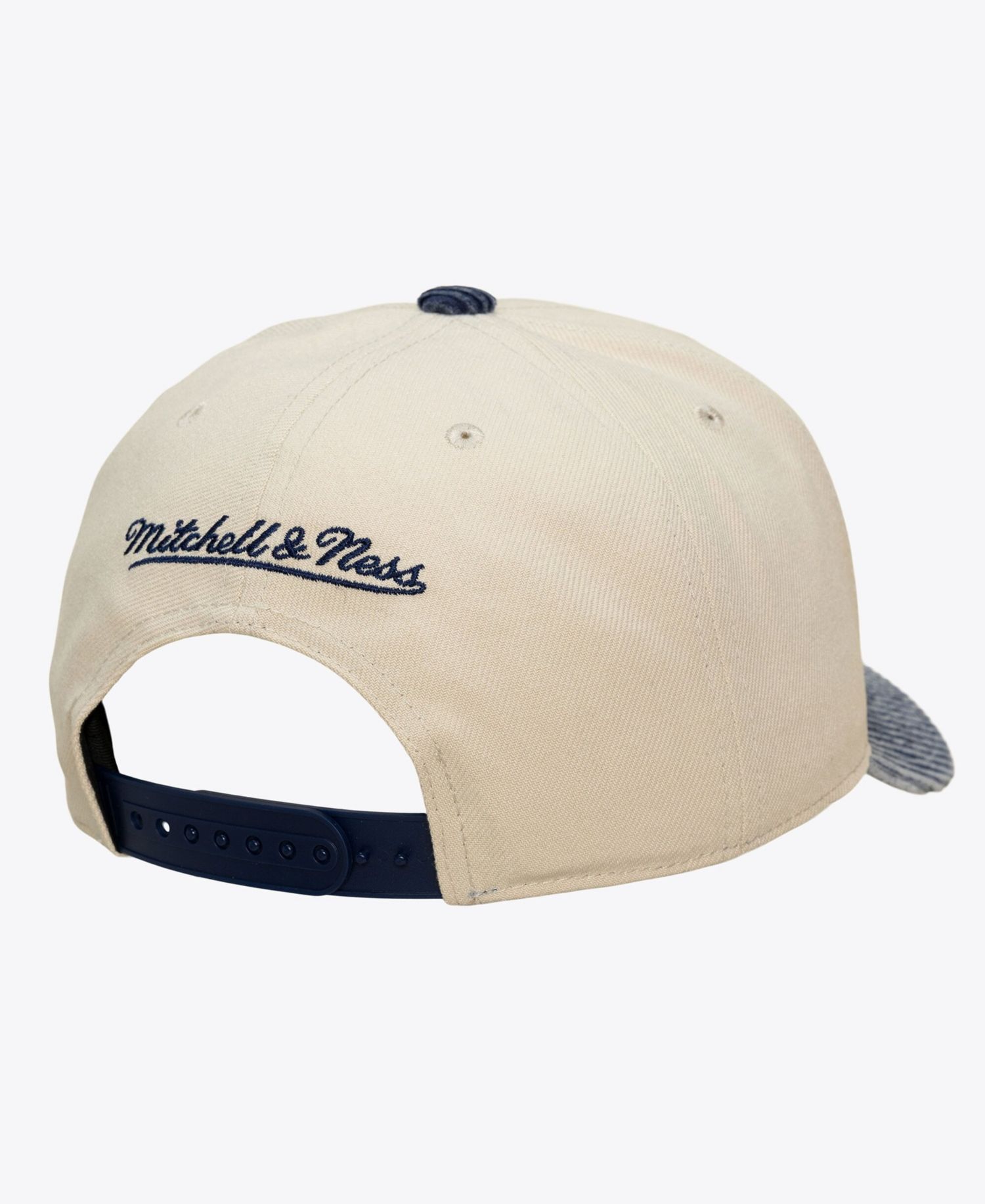 Men's Cream/Blue Memphis Grizzlies Washed Corduroy Pro Crown Snapback Hat