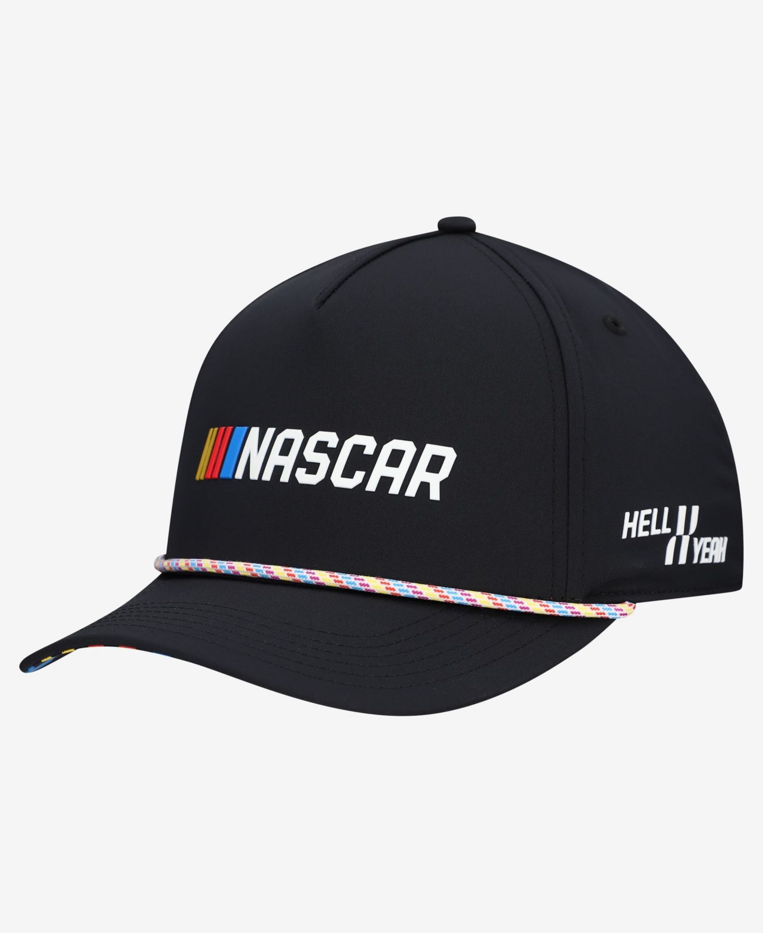 Men's and Women's Black NASCAR Hell Yeah Rope Adjustable Hat